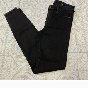 Liverpool Skinny Ankle Black Denim Jeans